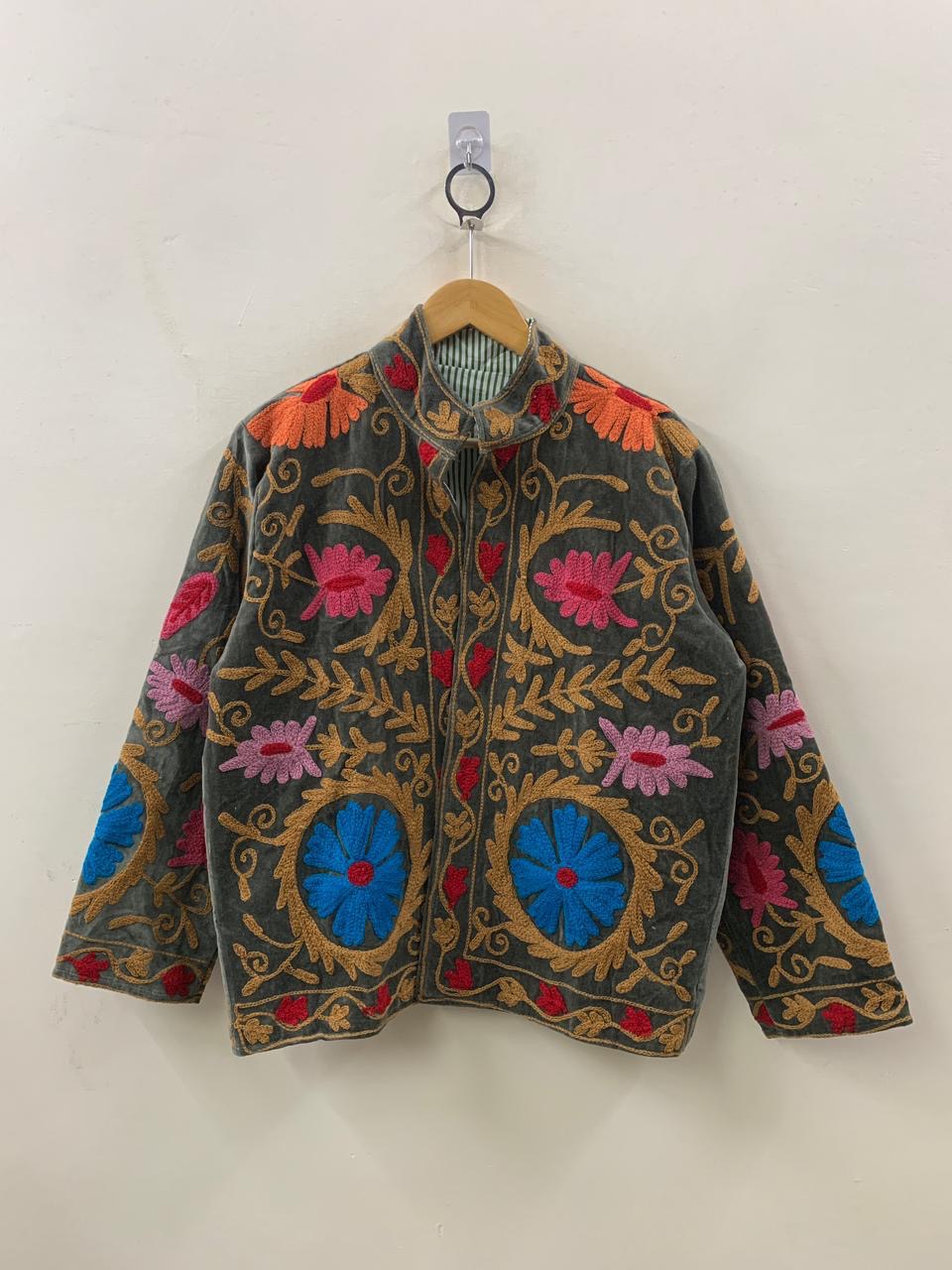 Veste Suzani- Veste velours Indienne