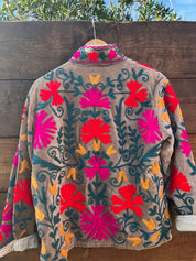 Veste Suzani- Veste velours Indienne