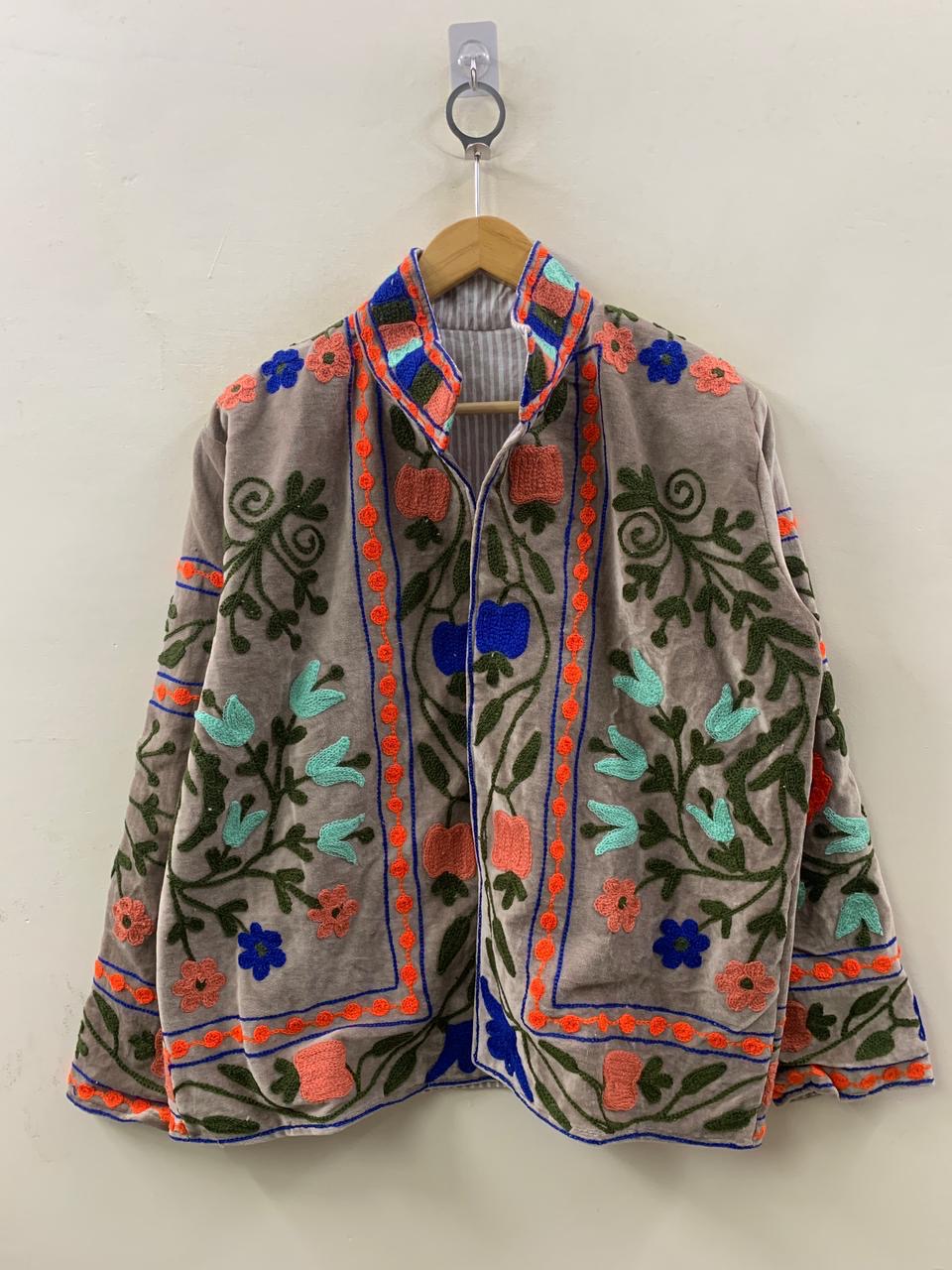 Veste Suzani- Veste velours Indienne