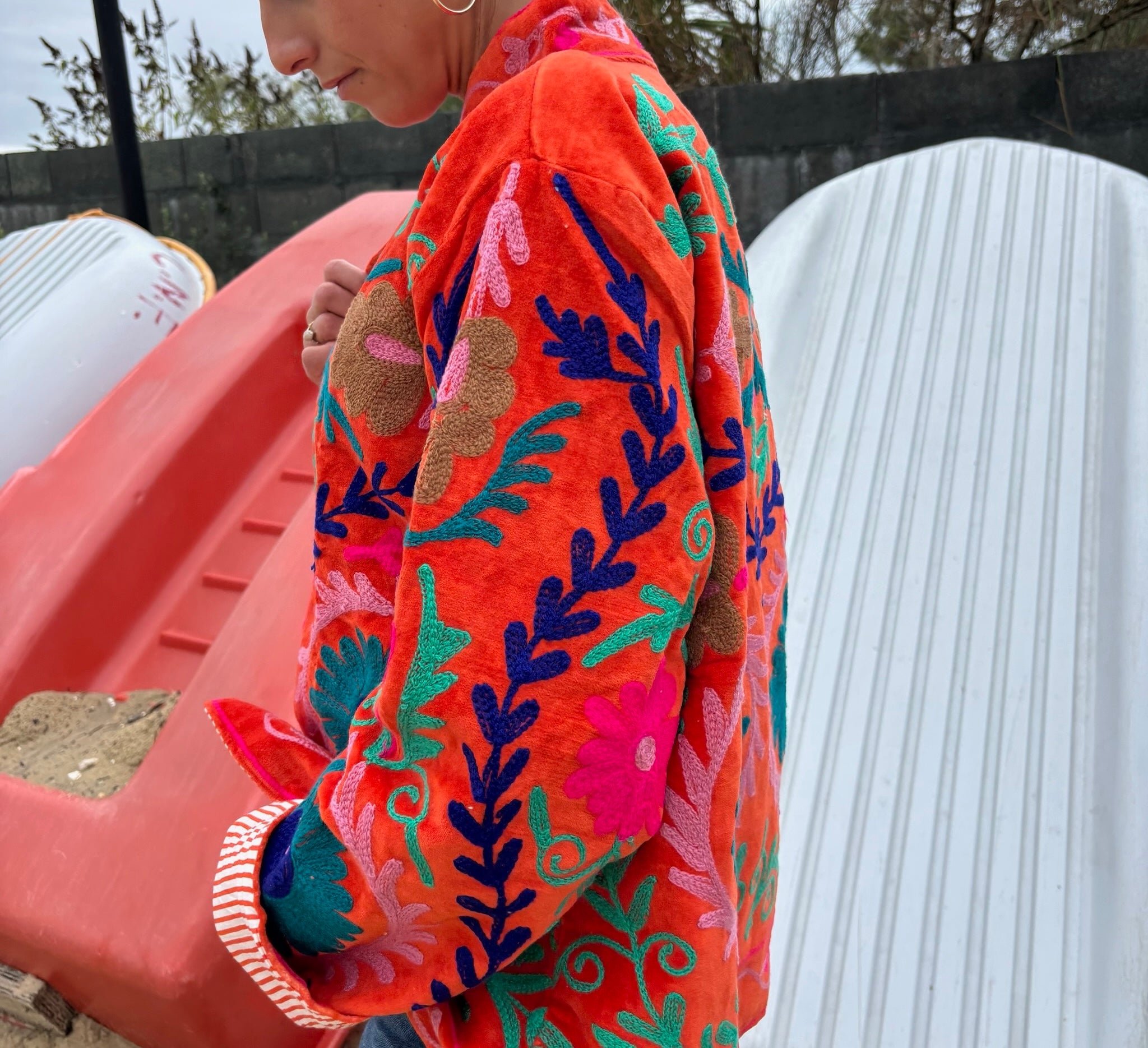 Veste Suzani- Veste velours indienne