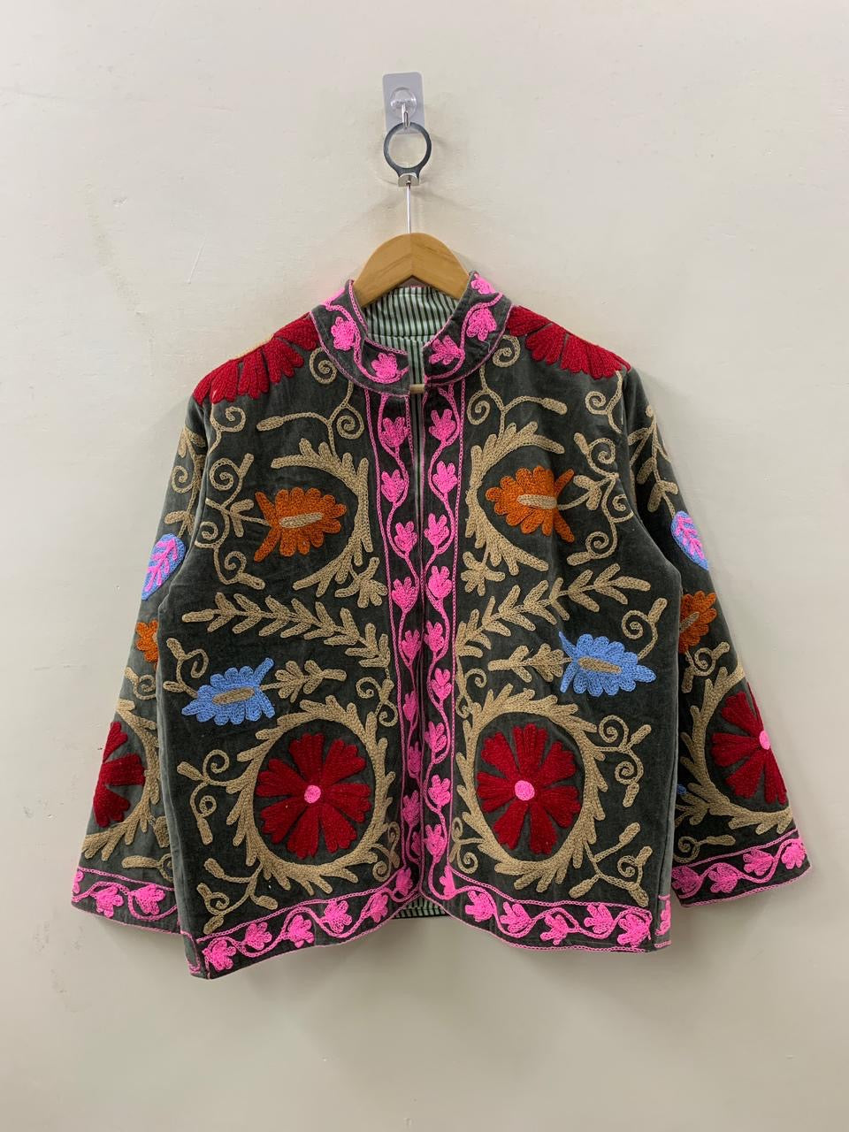 Veste Suzani- Veste velours Indienne