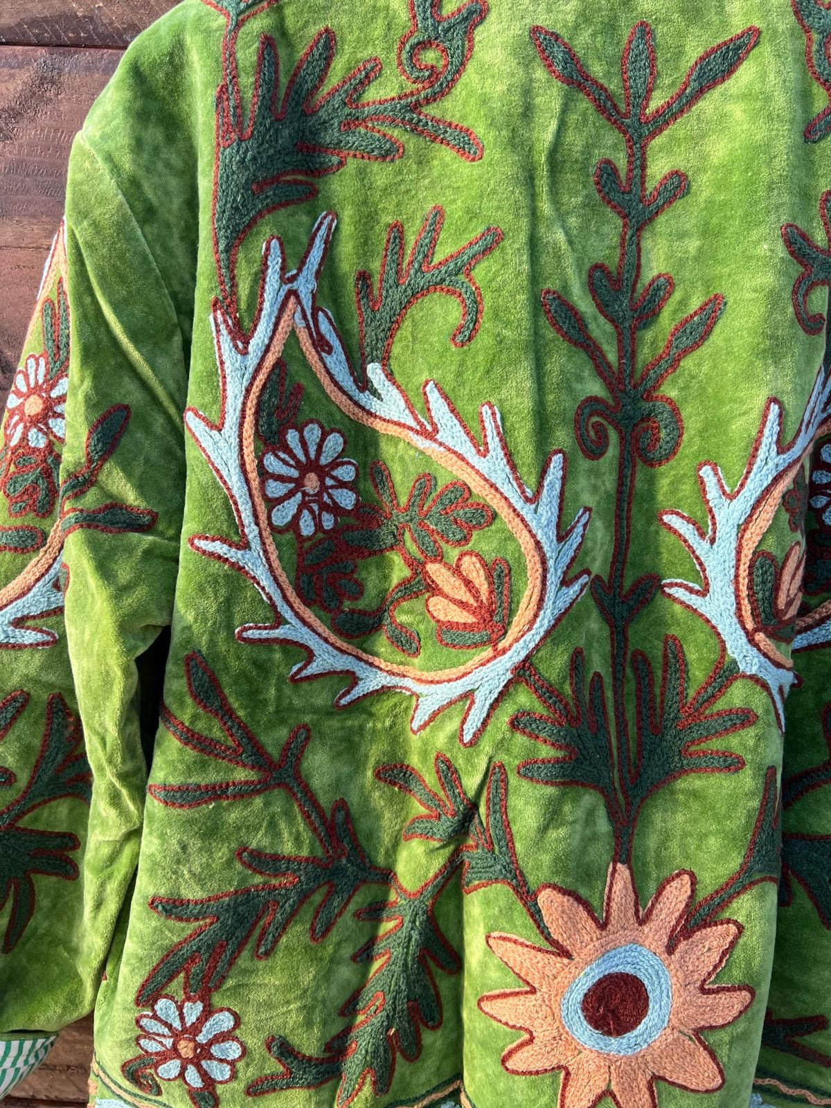 Veste Suzani- Veste velours Indienne