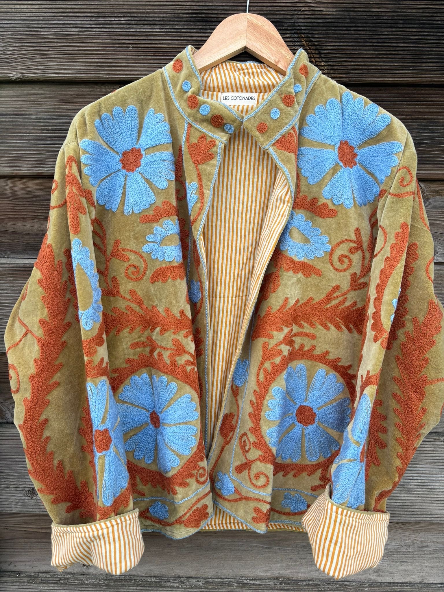 Veste Suzani- Veste velours Indienne