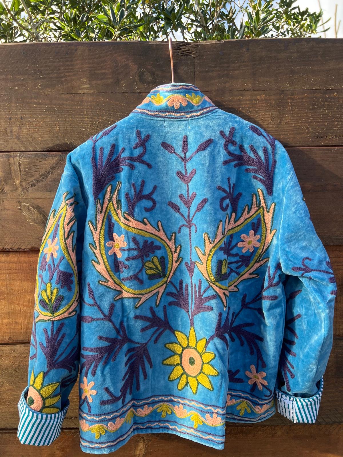 Veste Suzani- Veste velours Indienne