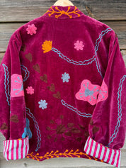 Veste Suzani- Veste velours Indienne