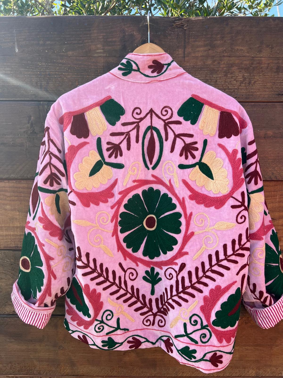 Veste Suzani- Veste velours Indienne