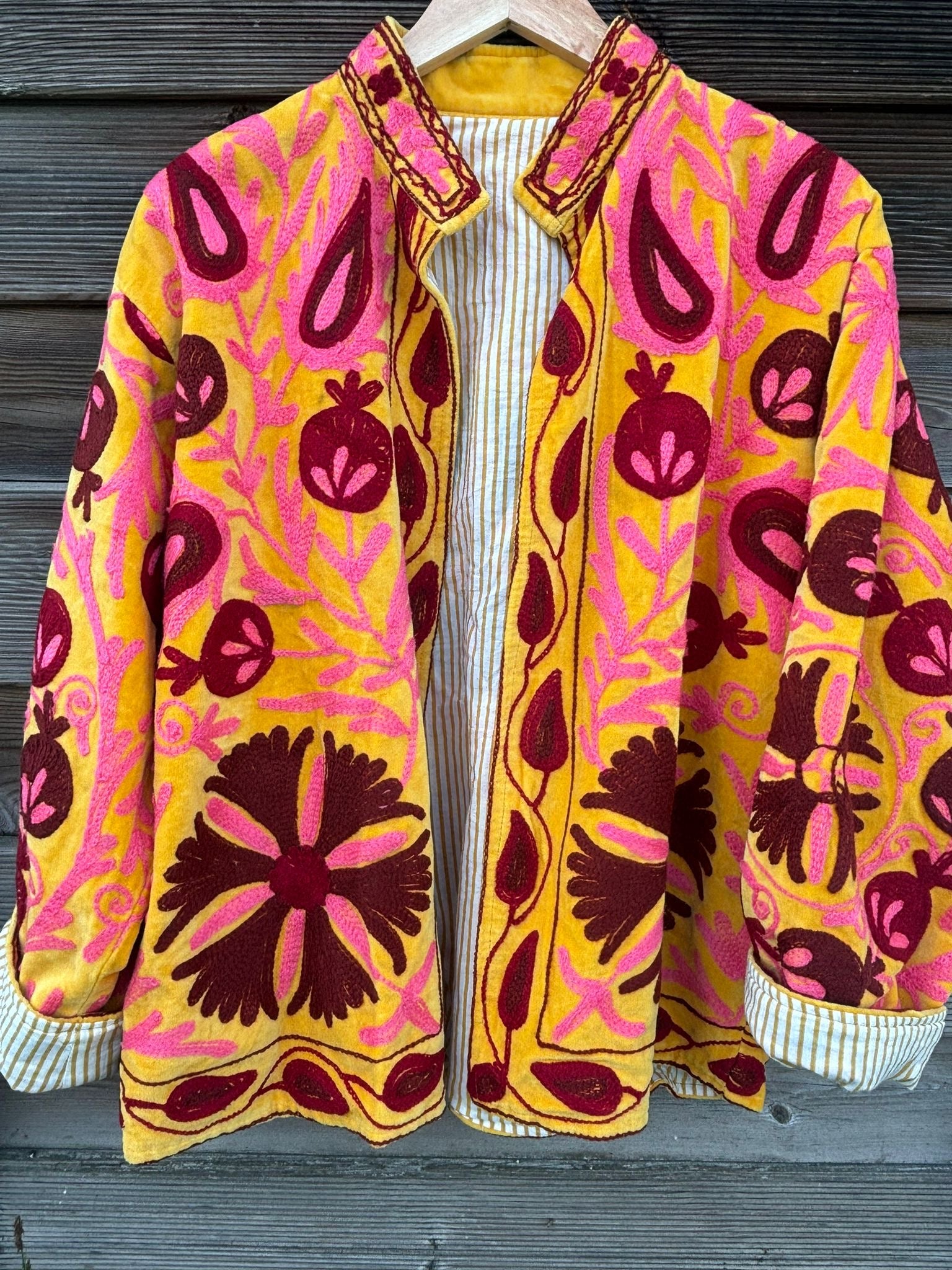 Veste Suzani- Veste velours Indienne