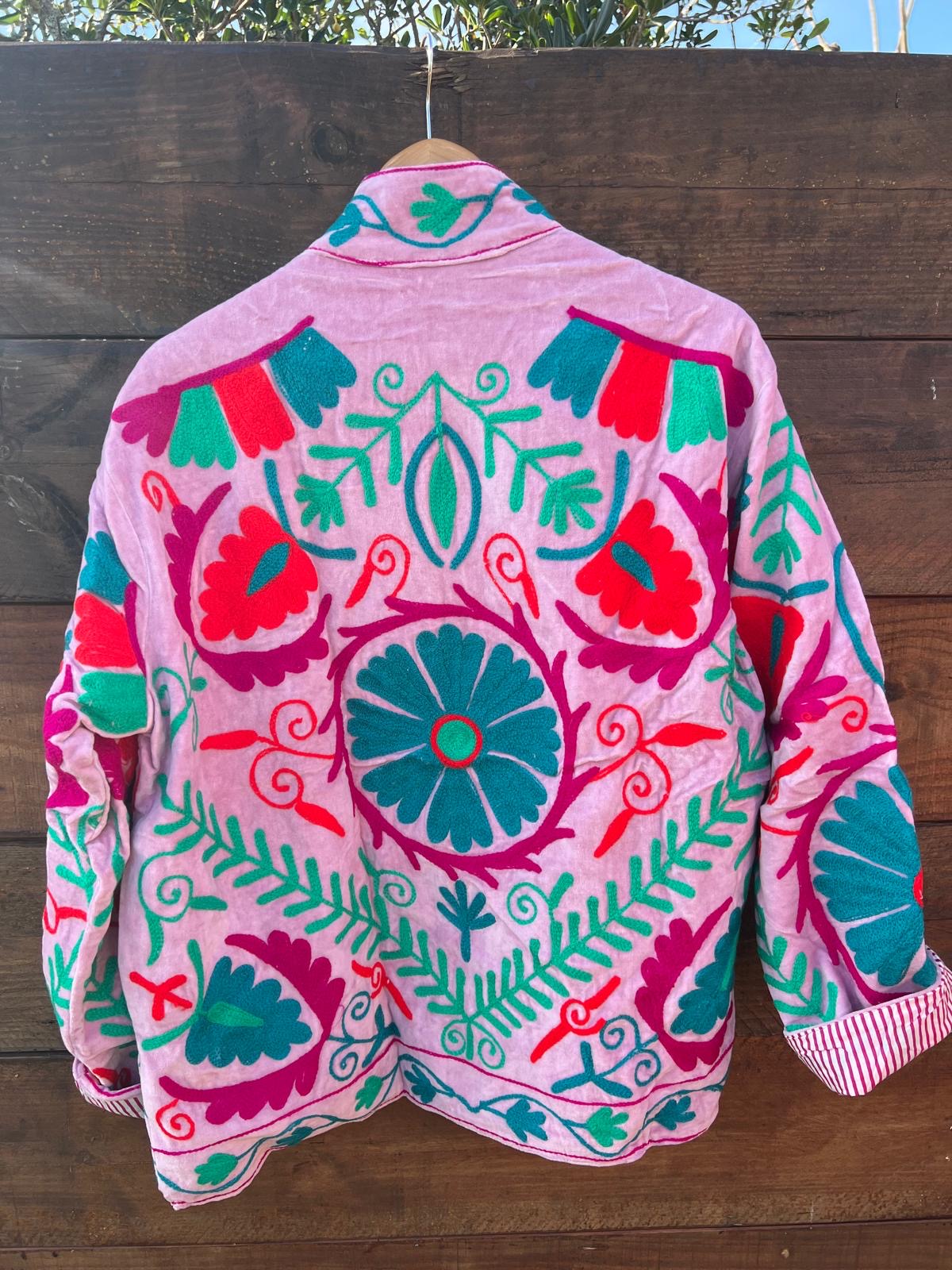 Veste Suzani- Veste velours Indienne