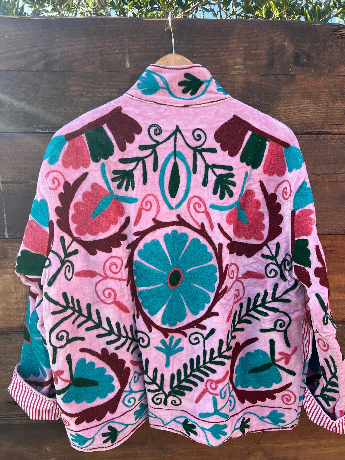 Veste Suzani- Veste velours Indienne