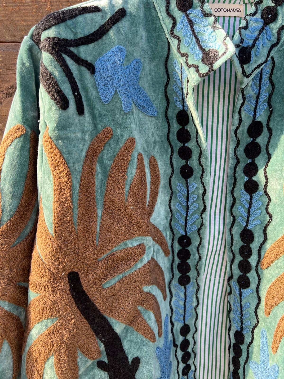 Veste Suzani- Veste velours Indienne