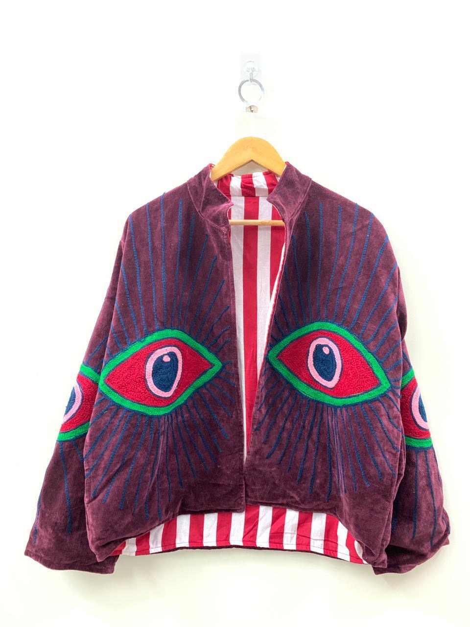 Veste Suzani- Veste velours Indienne