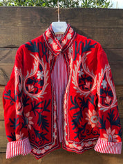 Veste Suzani- Veste velours Indienne