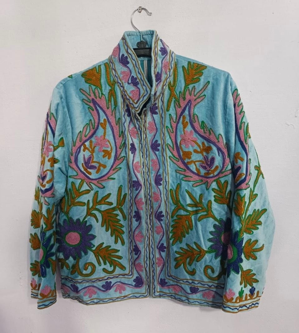 Veste Suzani- Veste velours Indienne