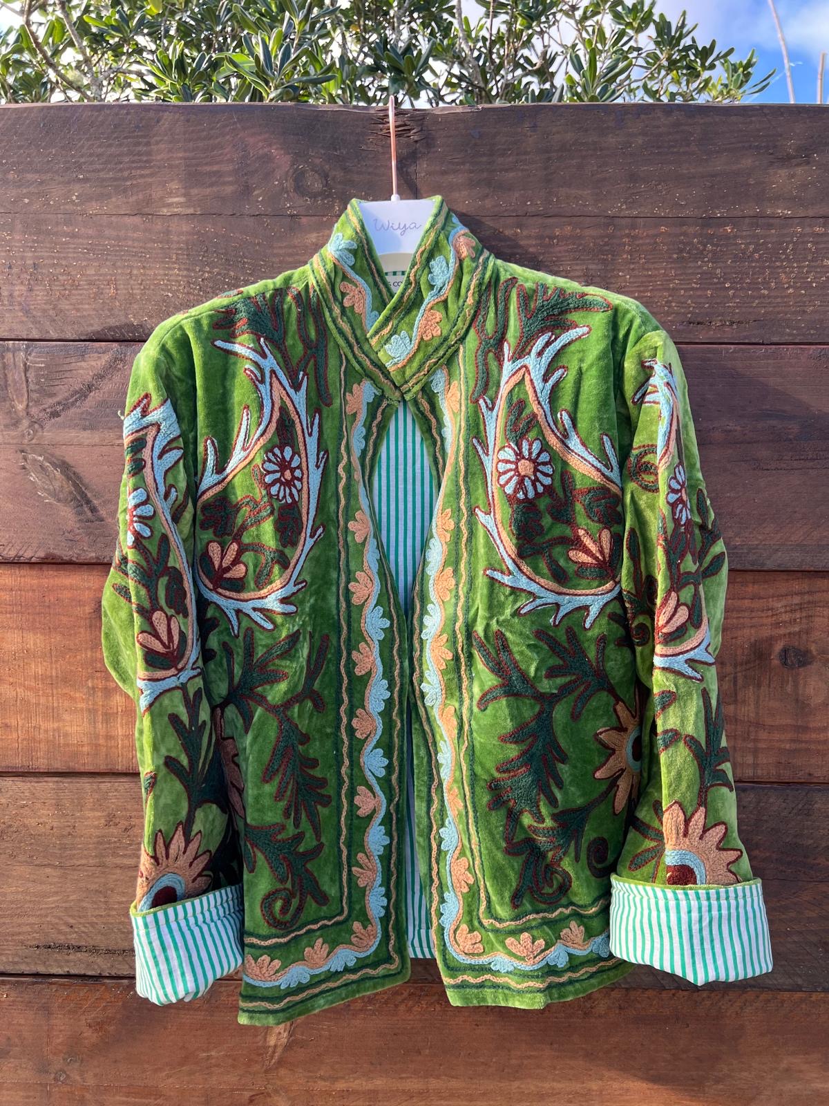 Veste Suzani- Veste velours Indienne