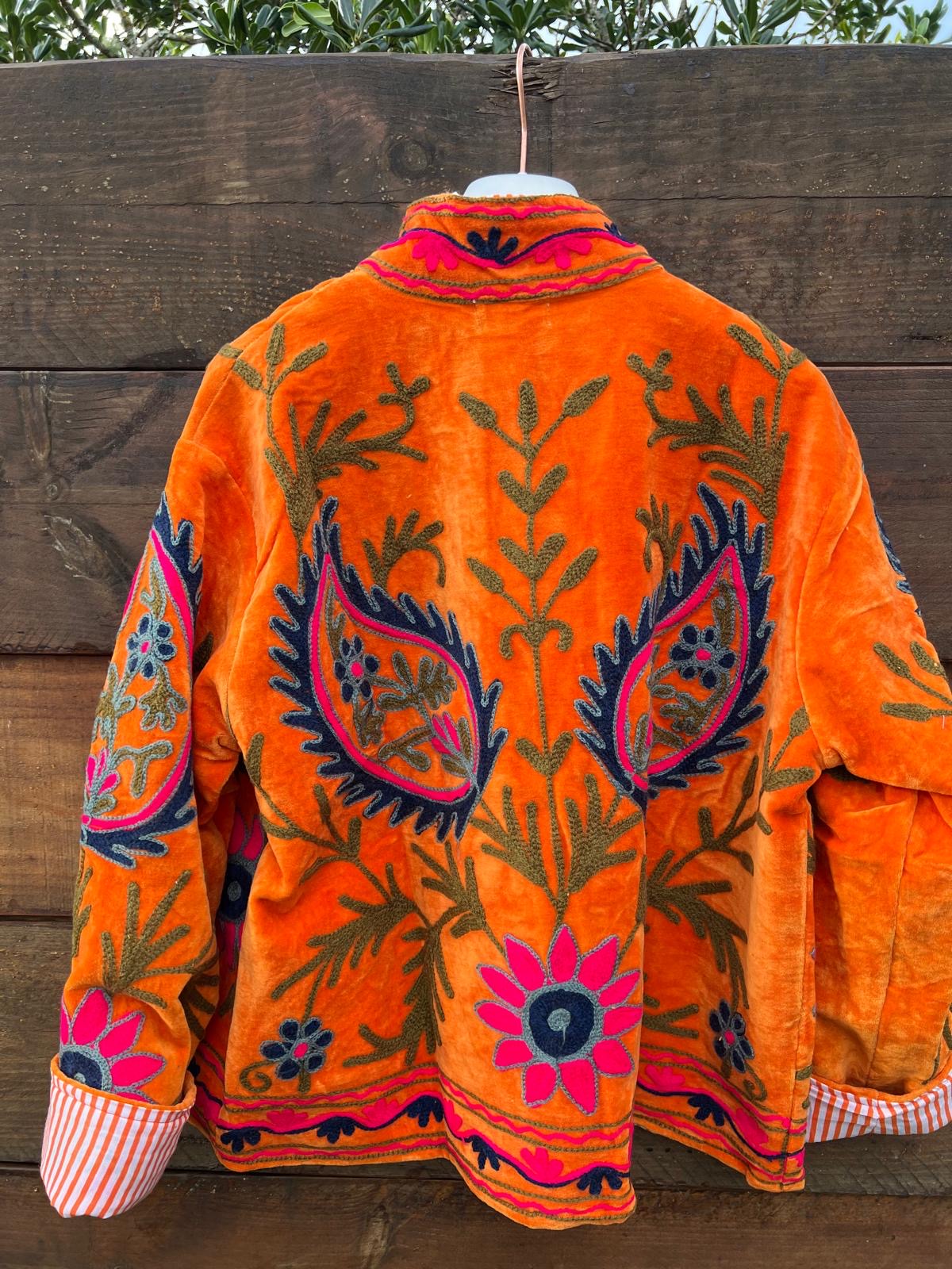 Veste Suzani- Veste velours Indienne