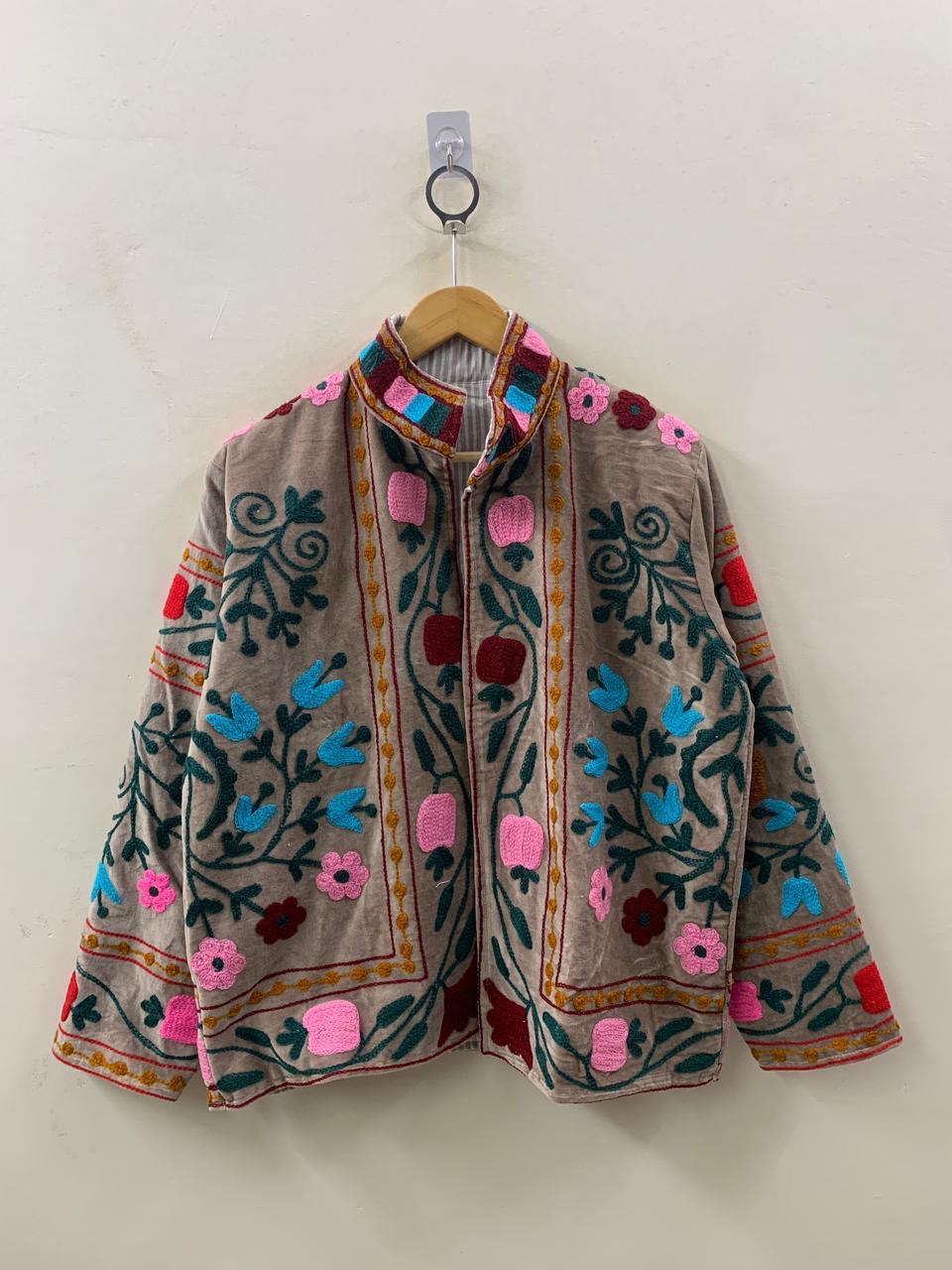 Veste Suzani- Veste velours Indienne