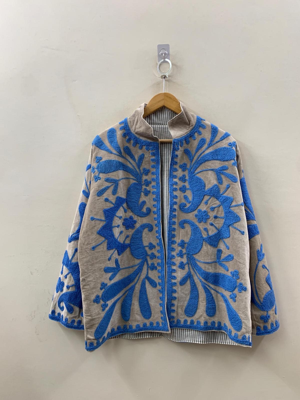 Veste Suzani- Veste velours Indienne