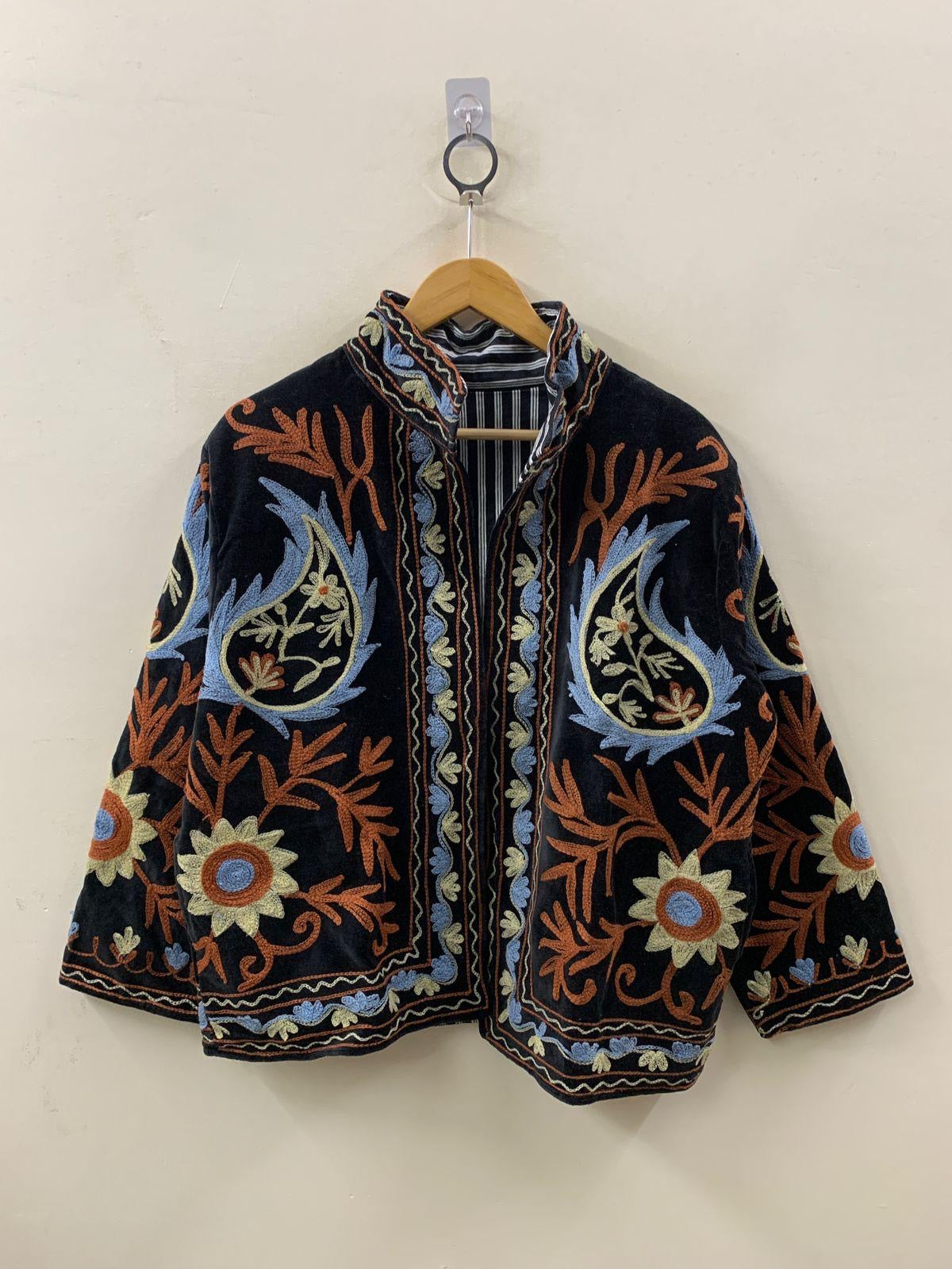 Veste Suzani- Veste velours Indienne