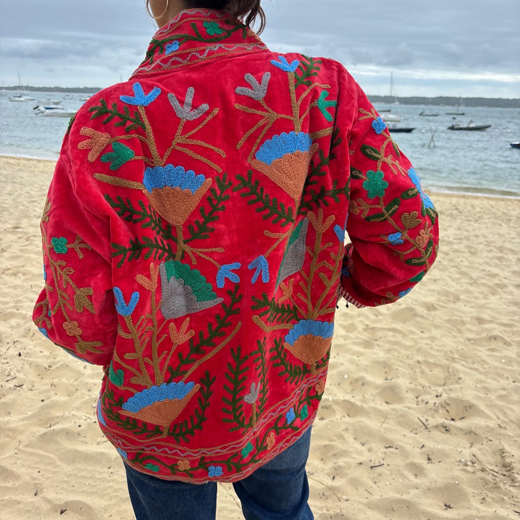 Veste Suzani- Veste velours indienne