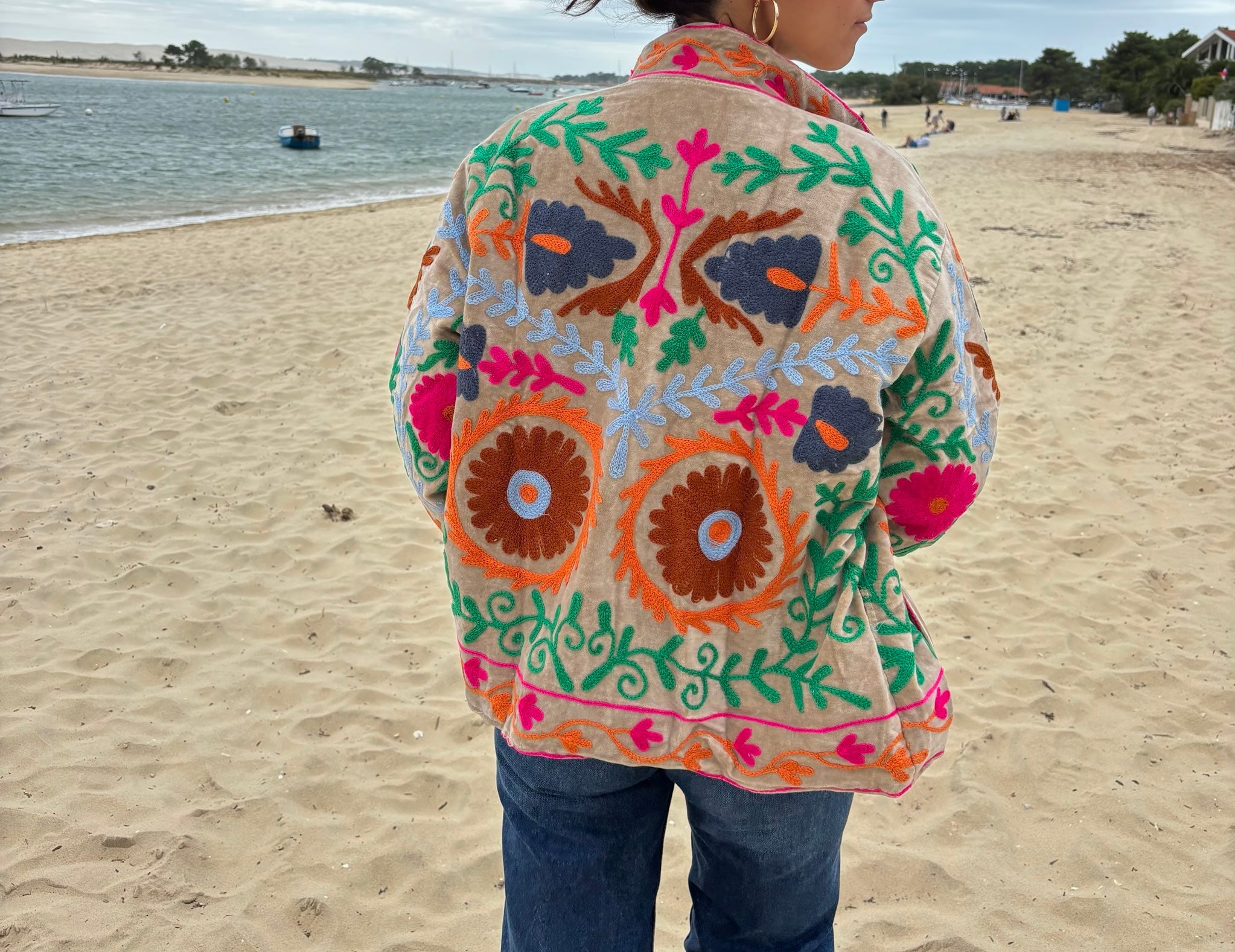 Veste Suzani- Veste velours indienne