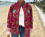 Veste Suzani- Veste velours indienne