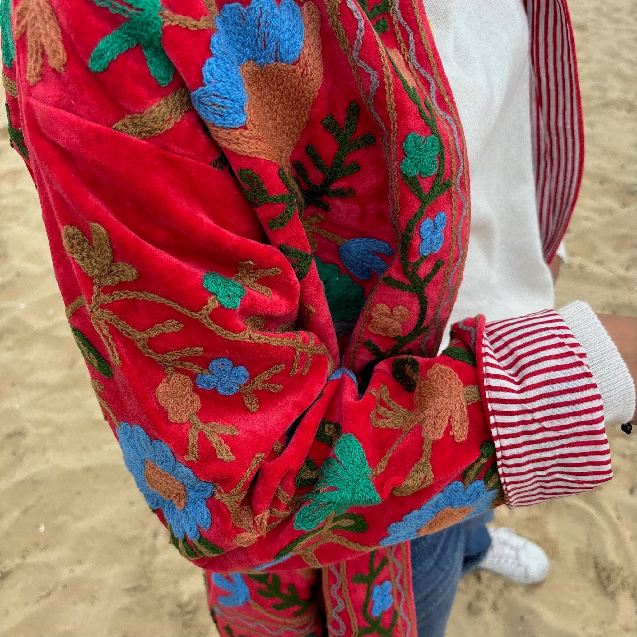 Veste Suzani- Veste velours indienne