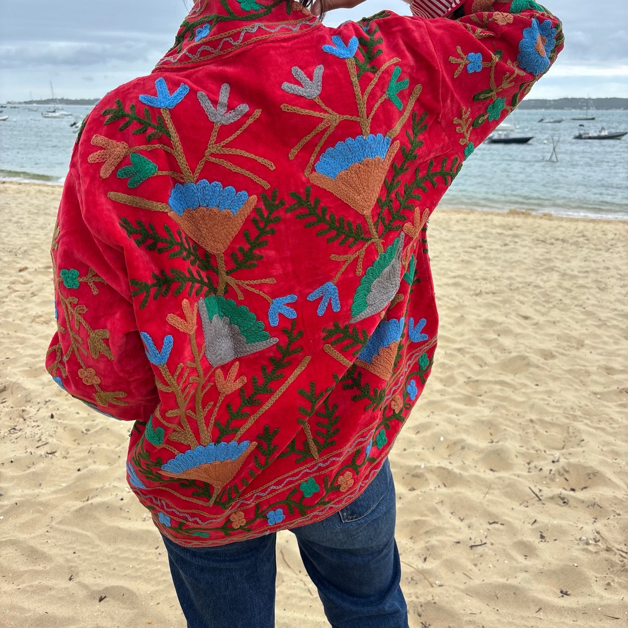 Veste Suzani- Veste velours indienne
