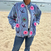 Veste Suzani- veste velours indienne