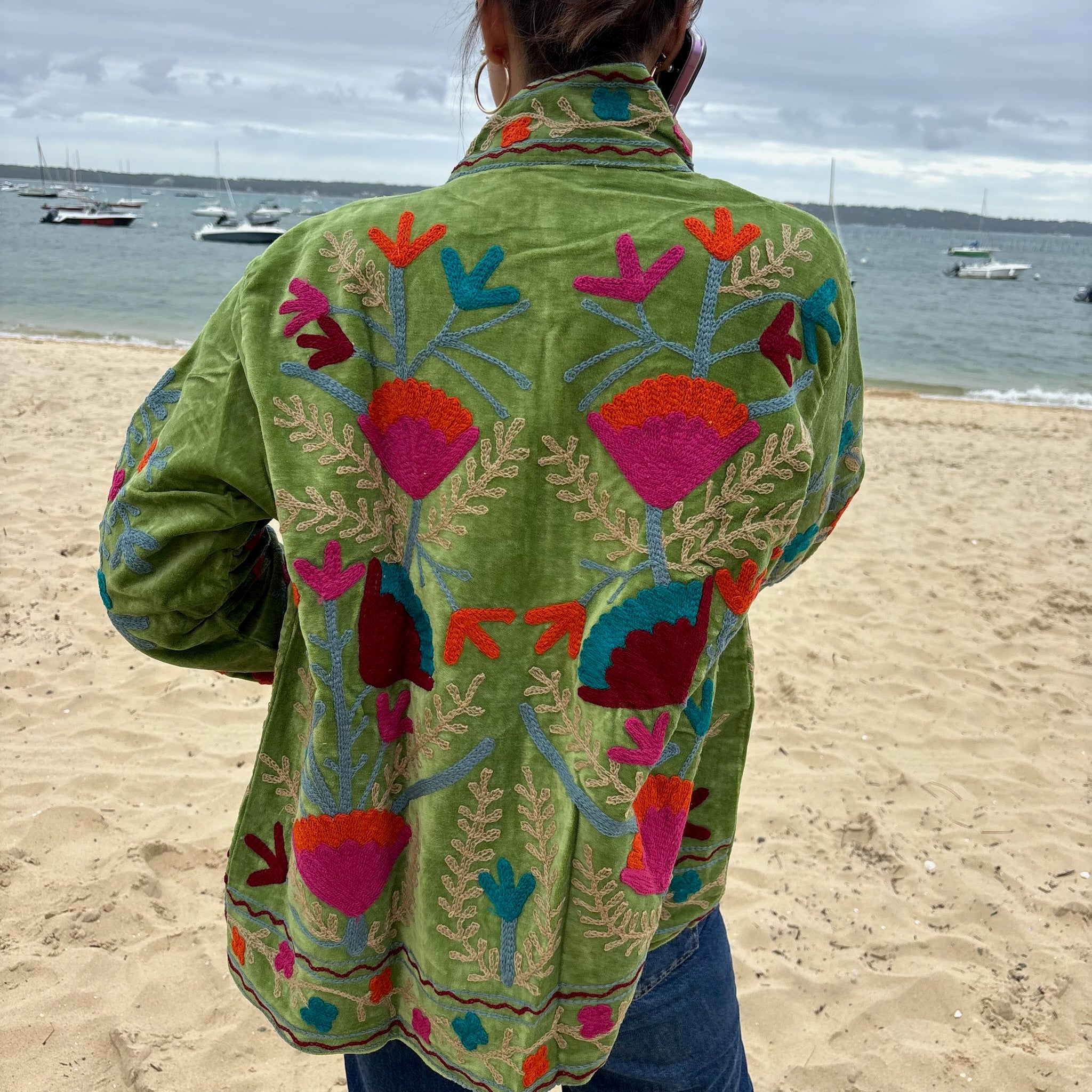 Veste Suzani- Veste velours indienne