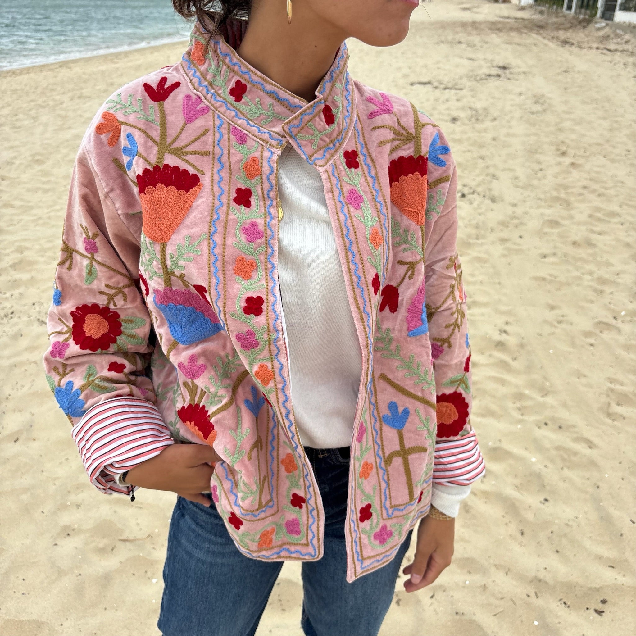 Veste Suzani- Veste velours indienne