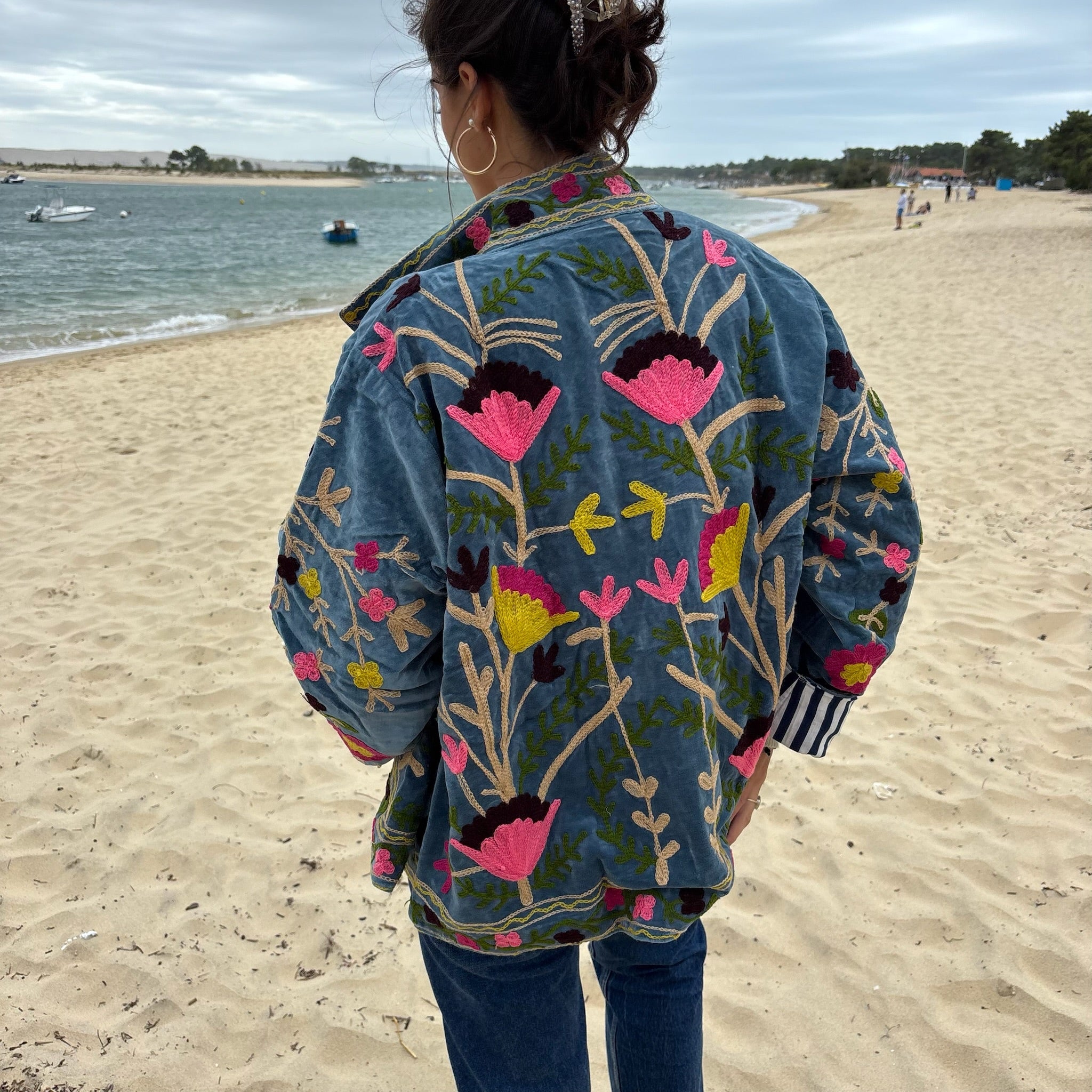Veste Suzani- Veste velours indienne