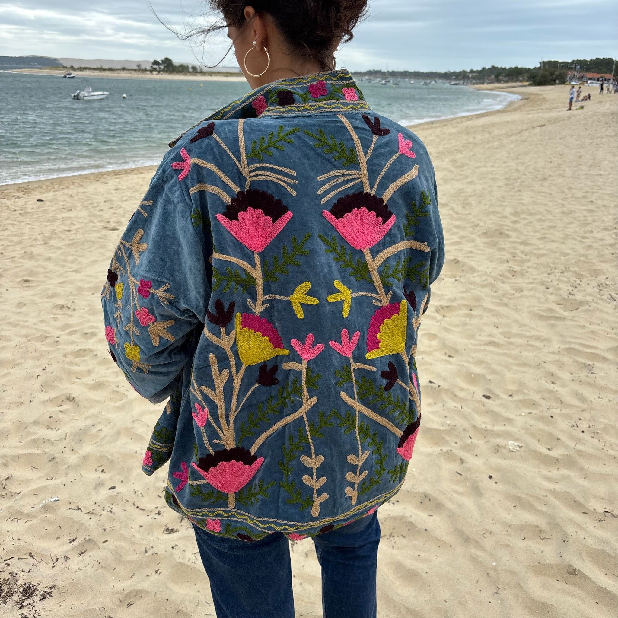 Veste Suzani- Veste velours indienne
