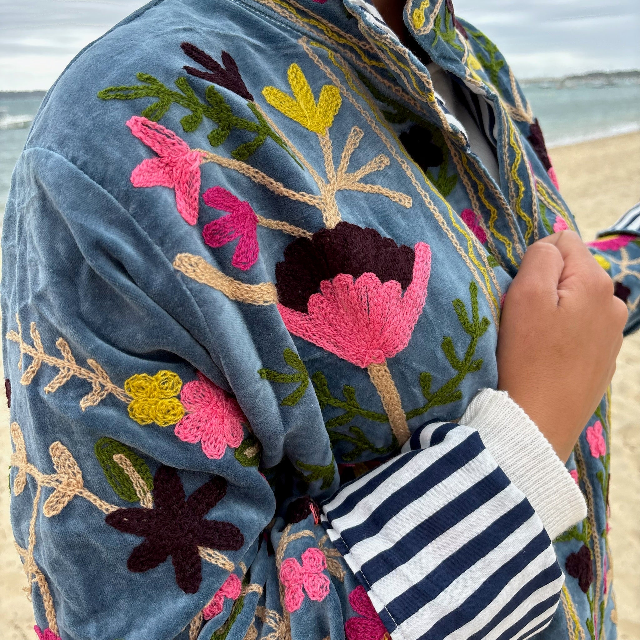 Veste Suzani- Veste velours indienne