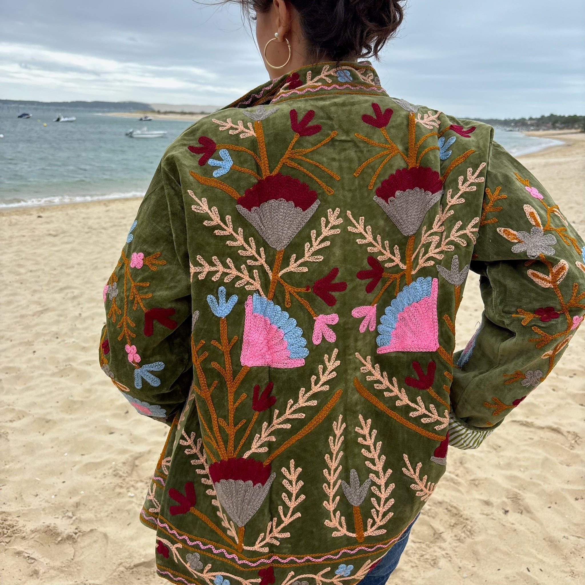 Veste Suzani- Veste velours indienne