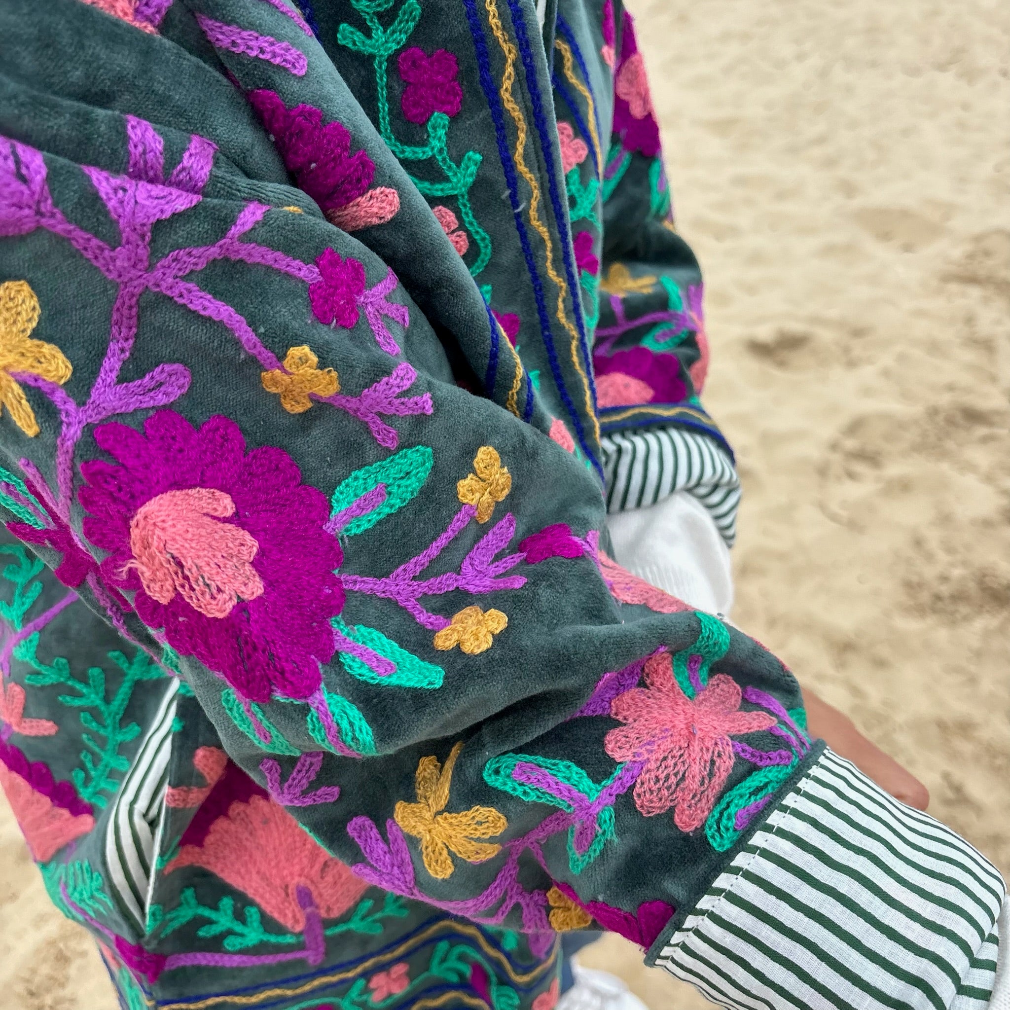 Veste Suzani- Veste velours indienne