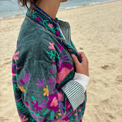 Veste Suzani- Veste velours indienne