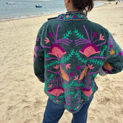 Veste Suzani- Veste velours indienne