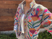 Veste Suzani- Veste velours Indienne