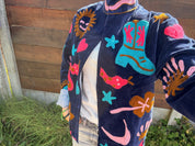 Veste Suzani- Veste velours Indienne