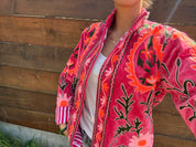 Veste Suzani- Veste velours Indienne