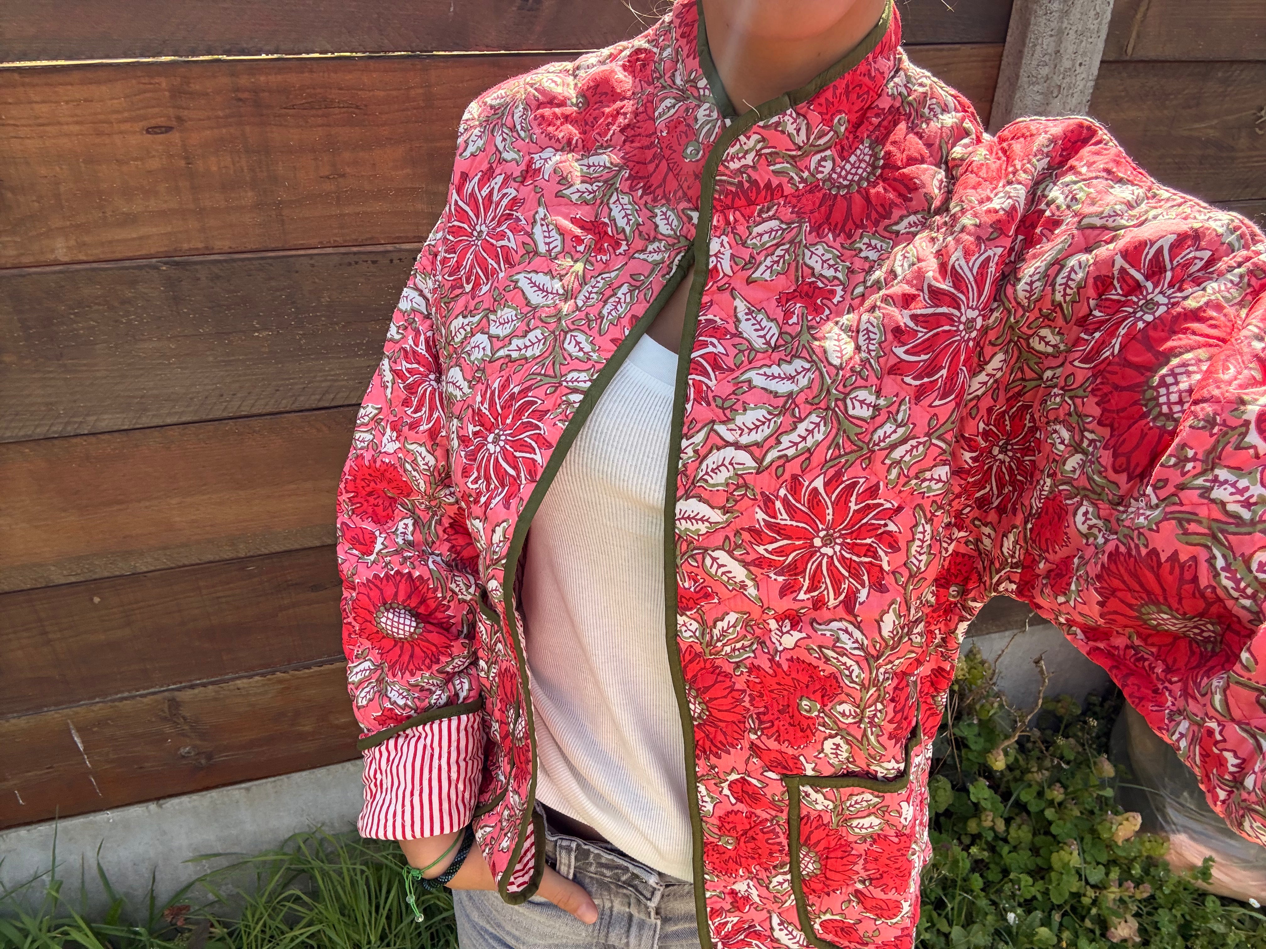 Veste Coton Réversible - veste matelassée artisanale