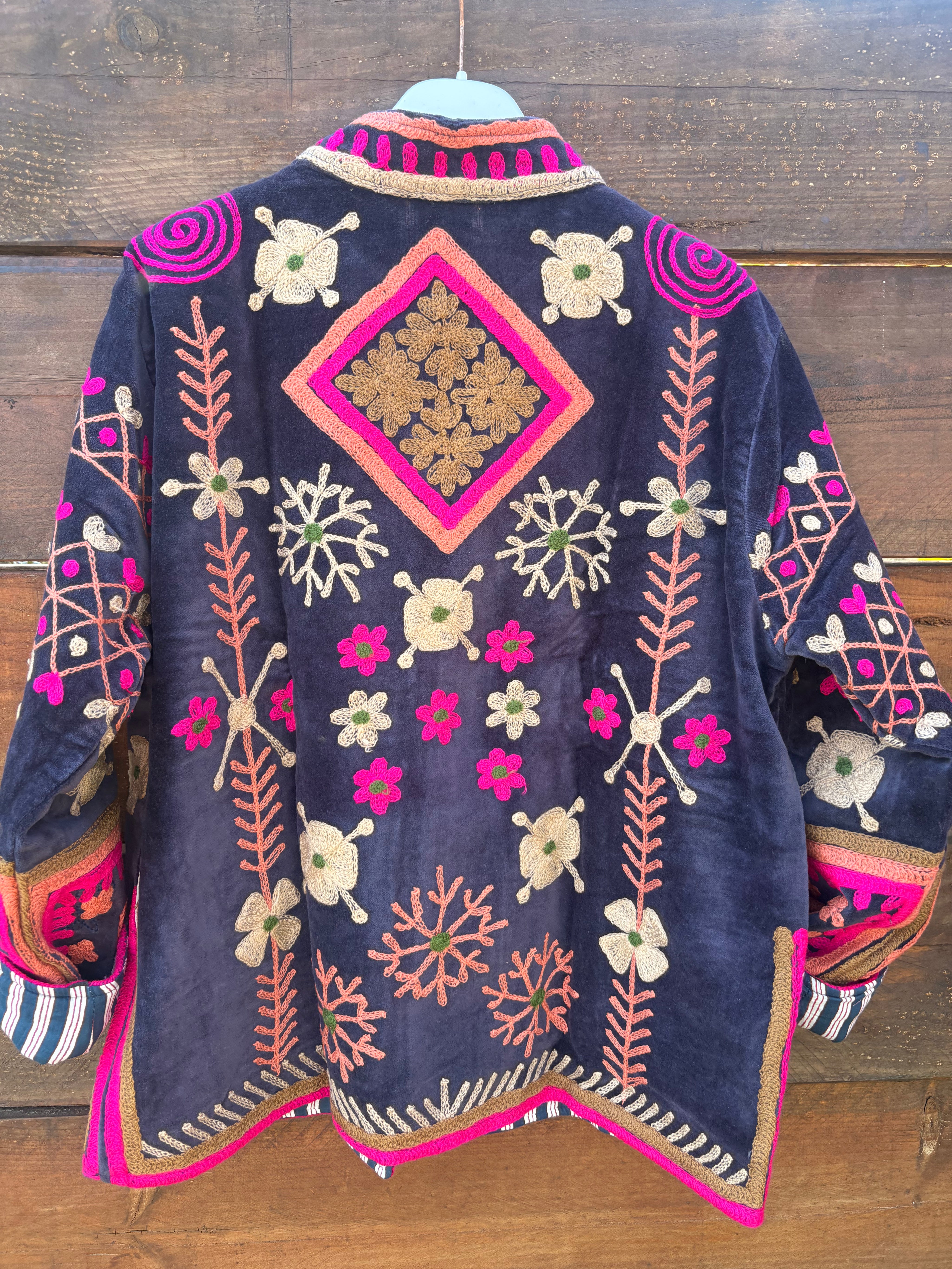 Veste Suzani- Veste velours Indienne