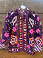 Veste Suzani- Veste velours Indienne