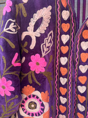 Veste Suzani- Veste velours Indienne