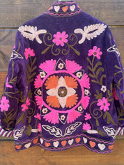 Veste Suzani- Veste velours Indienne