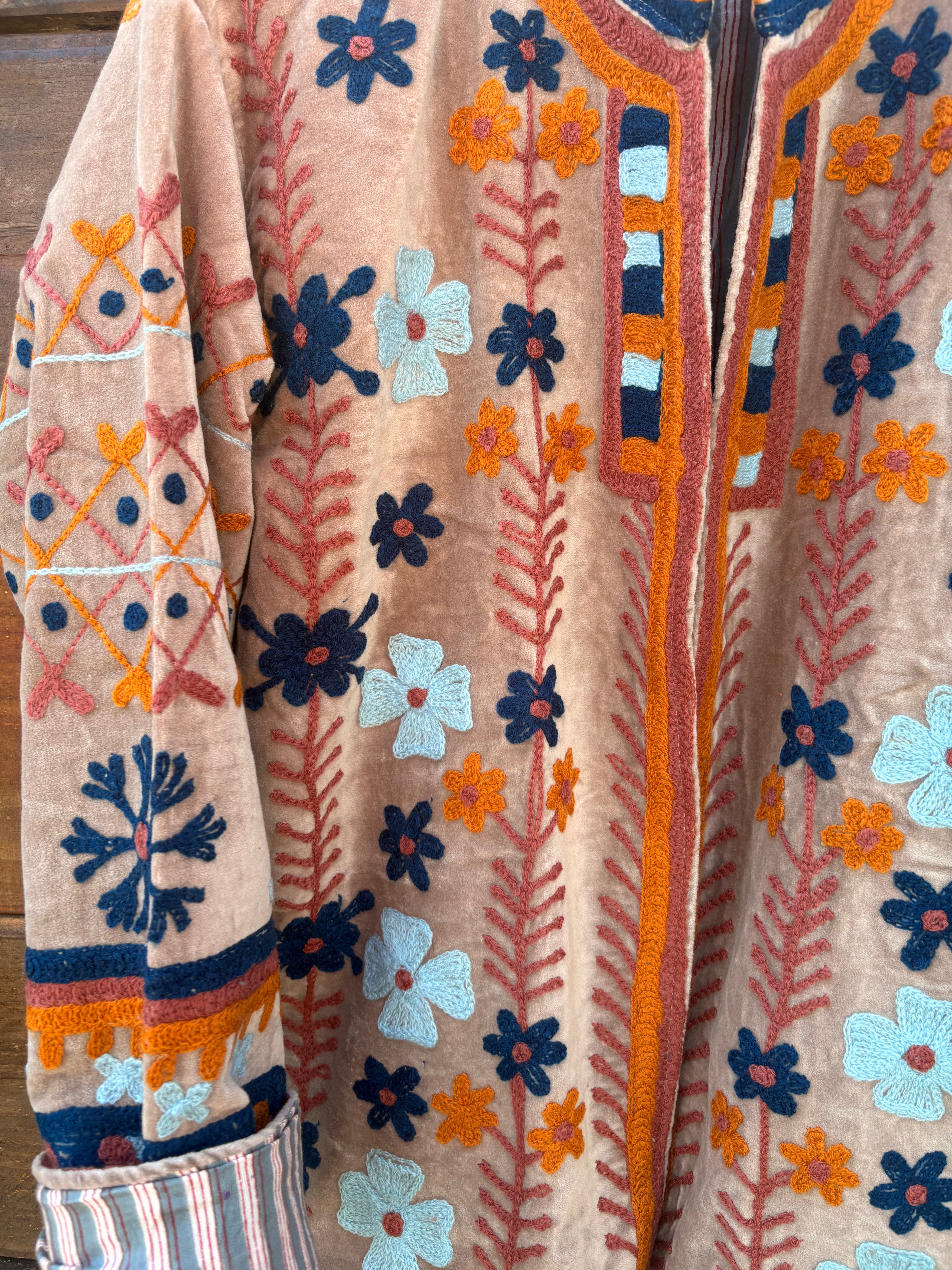 Veste Suzani- Veste velours Indienne