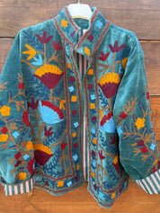Veste Suzani- Veste velours Indienne