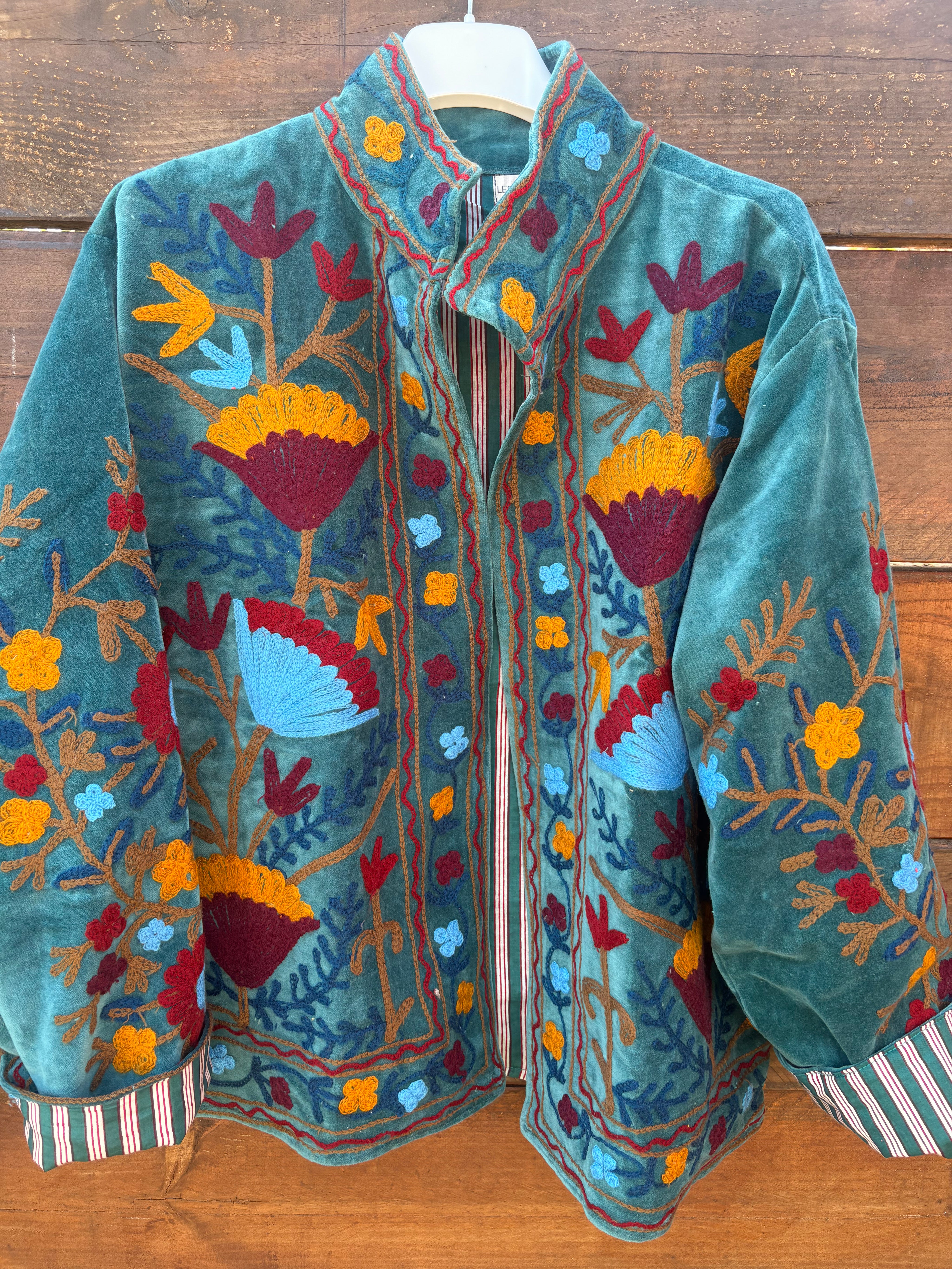Veste Suzani- Veste velours Indienne