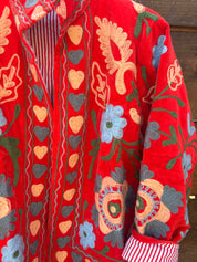 Veste Suzani- Veste velours Indienne