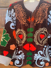 Veste Suzani- Veste velours Indienne